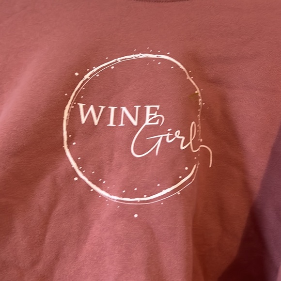 Wine girl crop sweatshirt - Picture 2 of 2